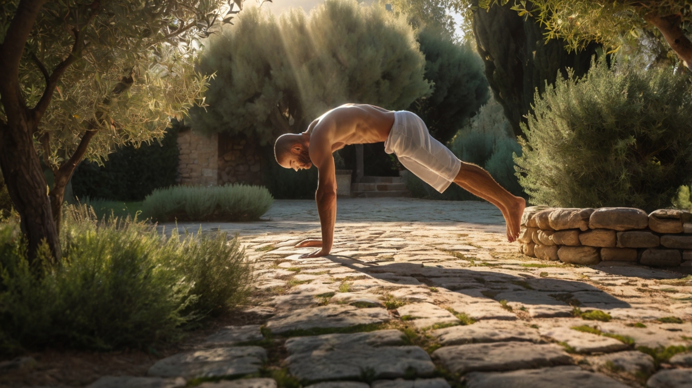 Studio yoga con luce naturale